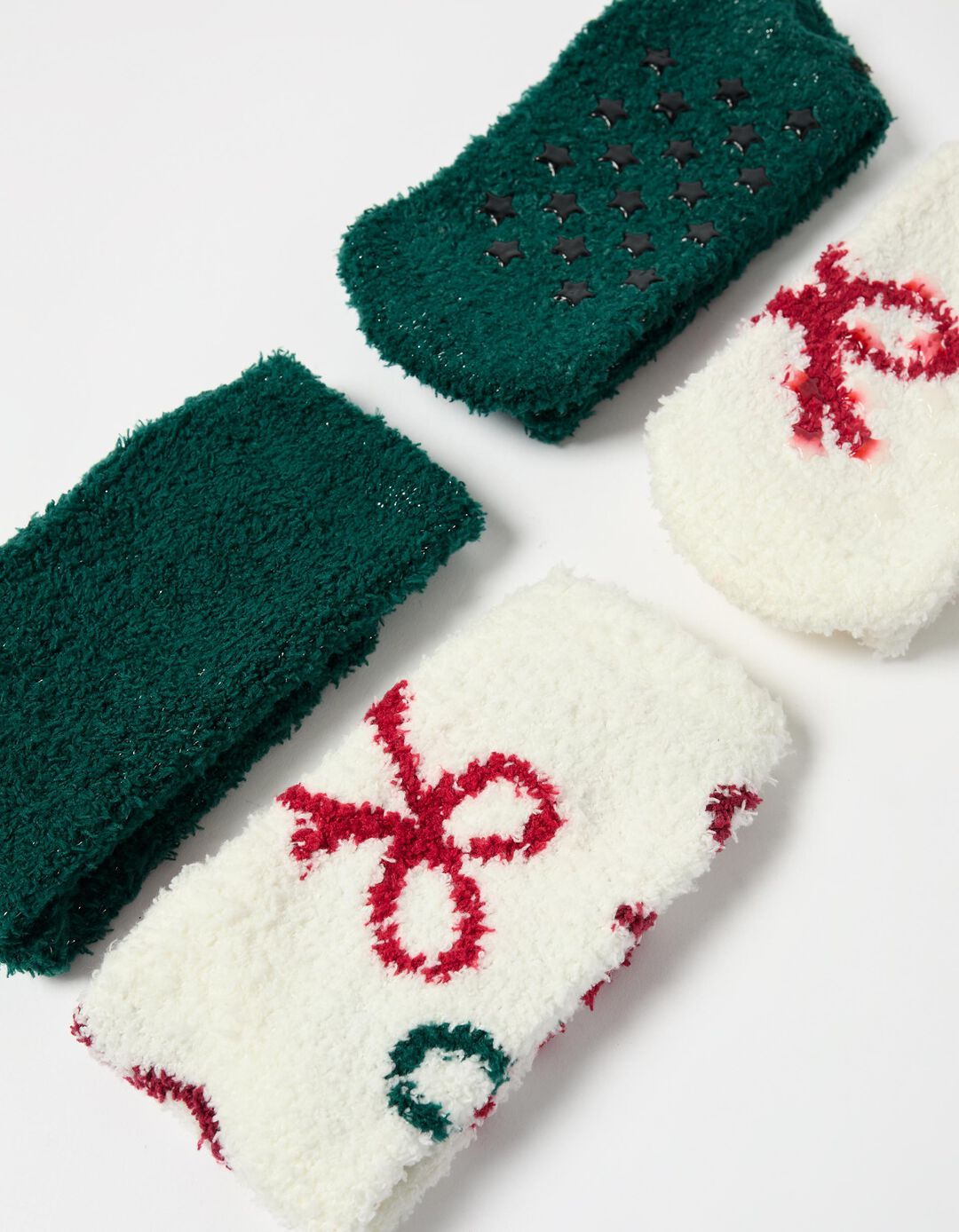 Pack 2 Pares de Meias Natal, Mulher, Multicor