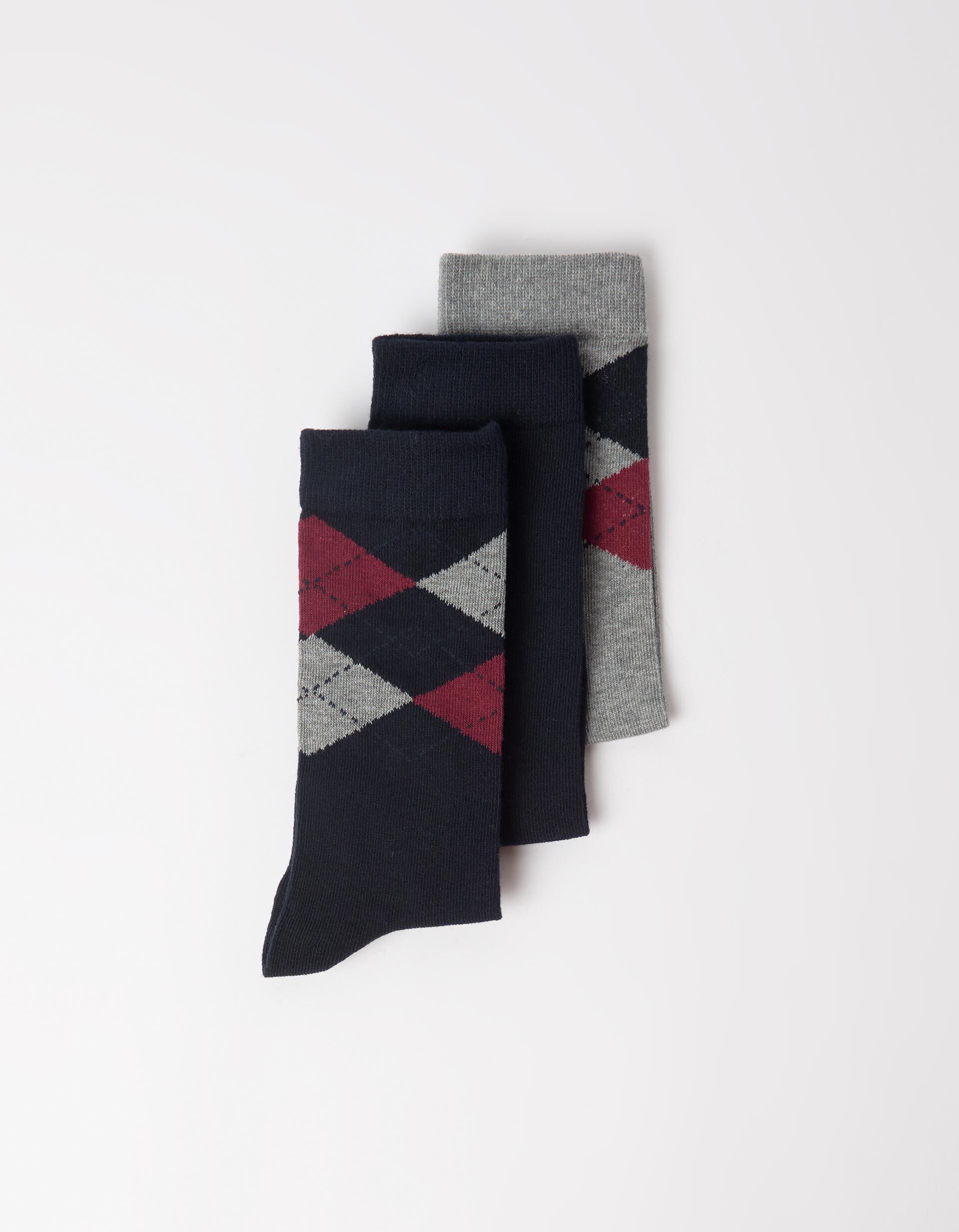 Comprar Online Pack 3 Pares De Meias, Homem, Azul