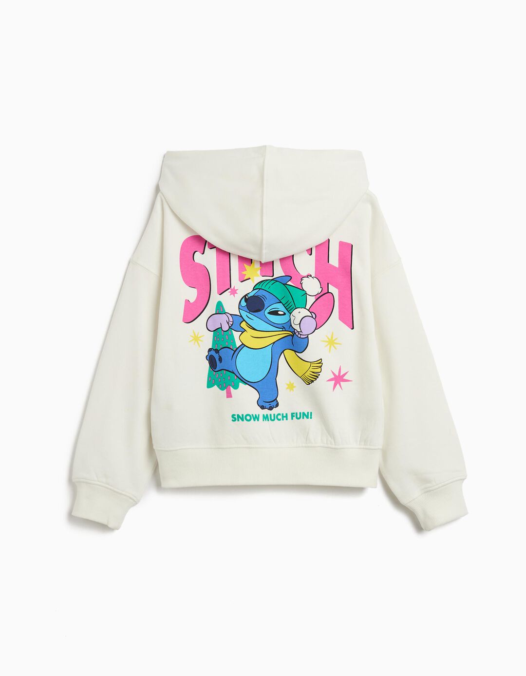 Sweatshirt Capuz 'Stitch' ©Disney, Menina, Branco