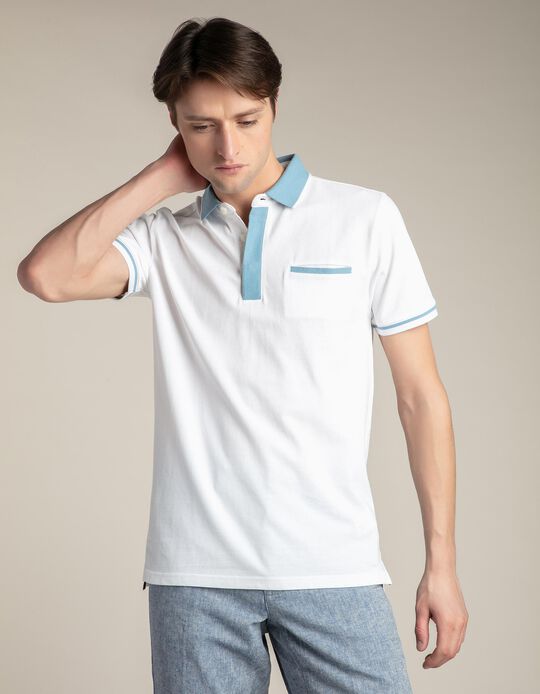 Polo piquet com bolso