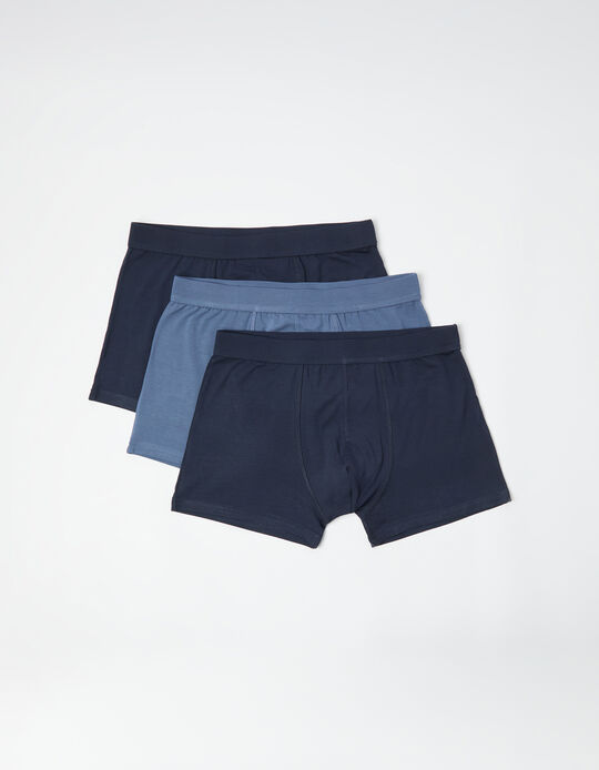 Comprar Online Pack 3 Boxers, Homem, Azul