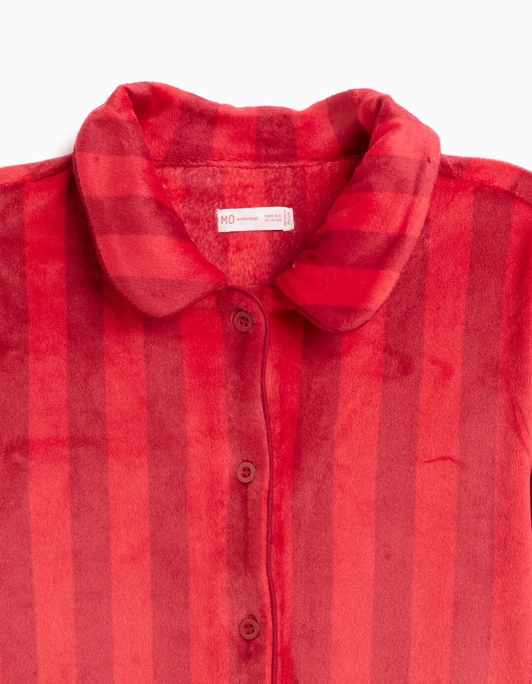 Pijama De Natal Aveludado, Menina, Vermelho Escuro