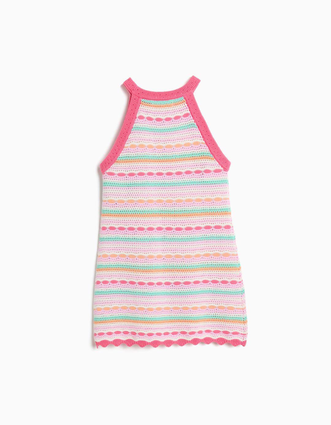 Vestido Crochet, Menina, Rosa