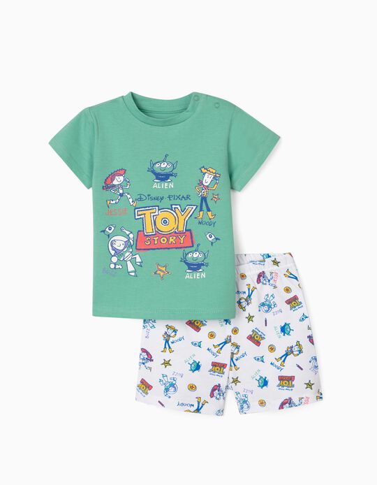 Pijama para Bebé Menino 'Toy Story', Verde/Branco