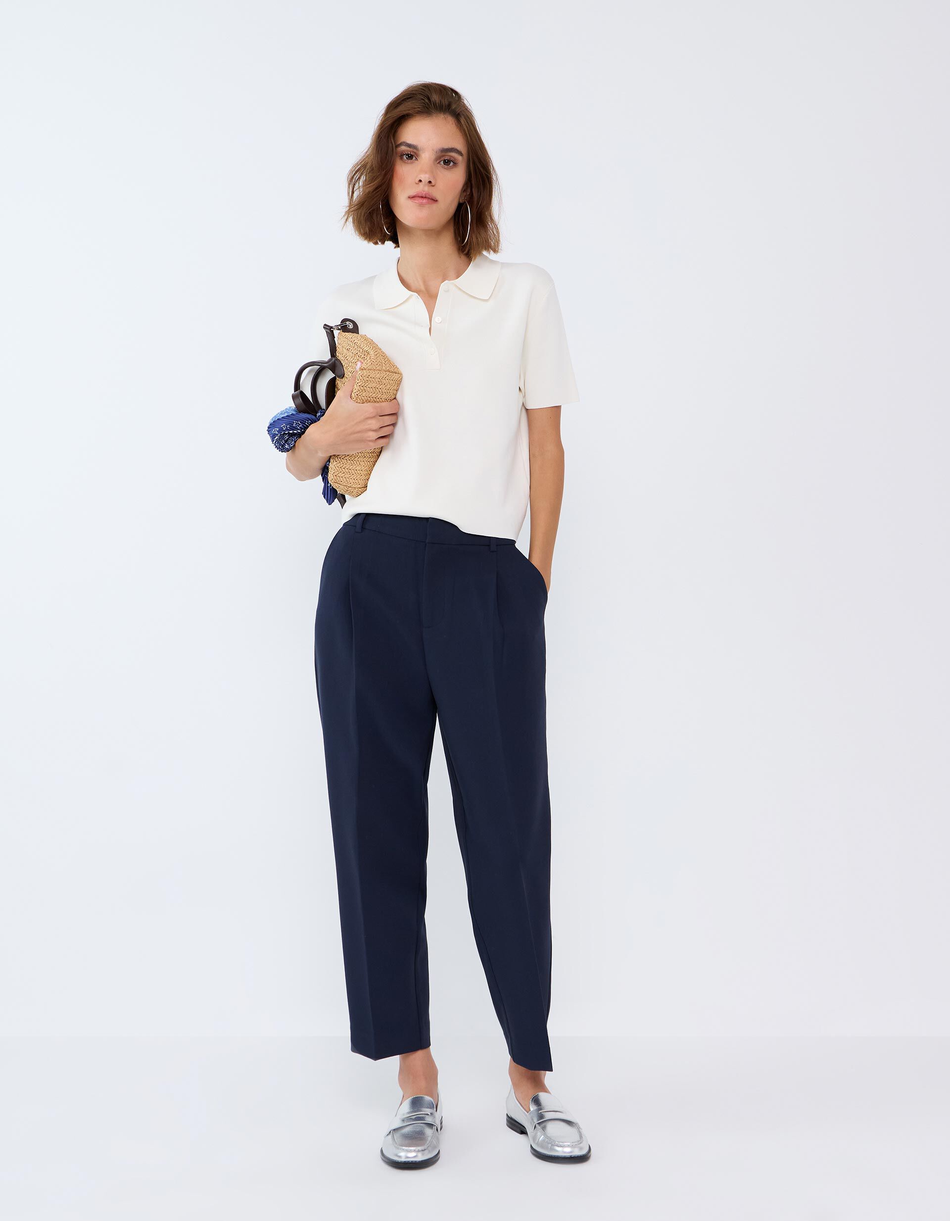 Comprar Online Cal&ccedil;as Com Vinco, Mulher, Azul Escuro