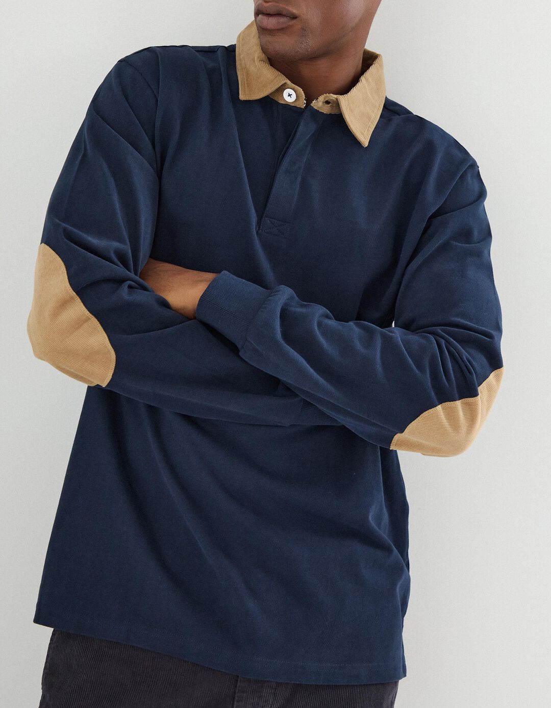 Polo Jersey, Homem, Azul Escuro