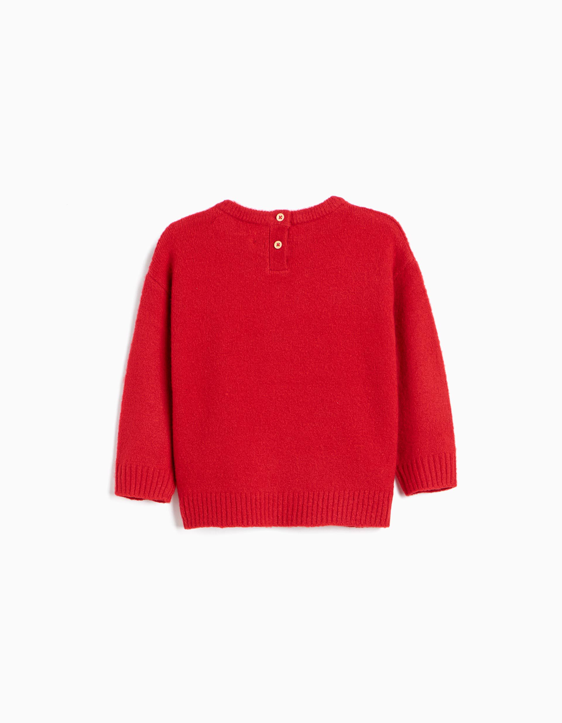 Comprar Online Camisola Tricotada, Menino, Vermelho Escuro