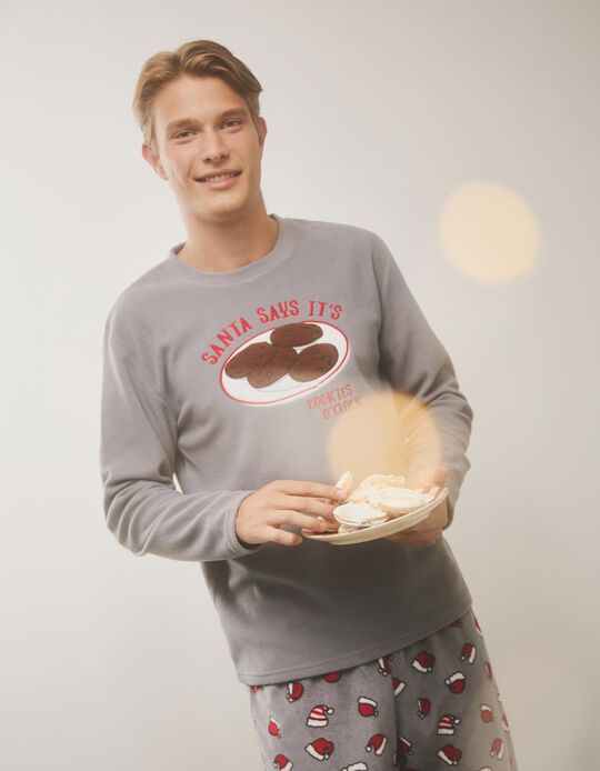 Comprar Online Pijama de Natal, Homem, Cinzento