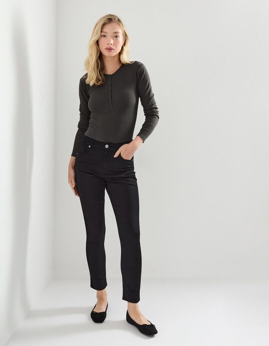 Comprar Online Calças de Ganga 'Skinny', Mulher, Preto