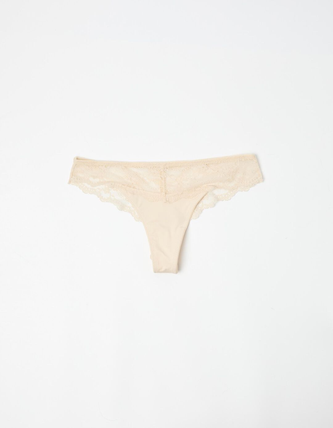 Cuecas Brasileiras com Renda, Mulher, Bege Claro