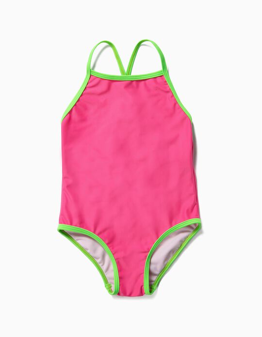 Fato de Banho para Menina, Rosa e Verde