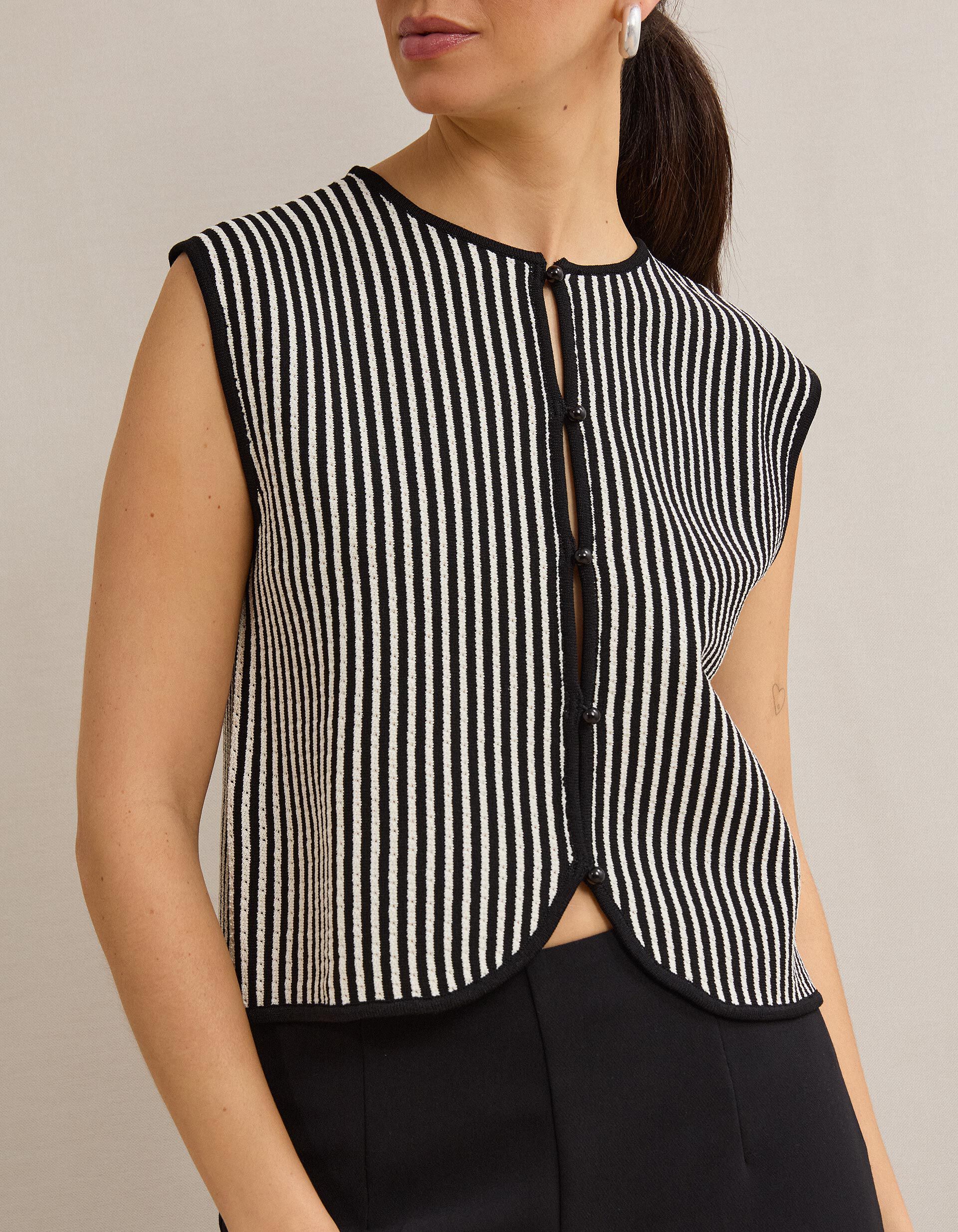 Comprar Online Colete Tricotado, Mulher, Bege Claro