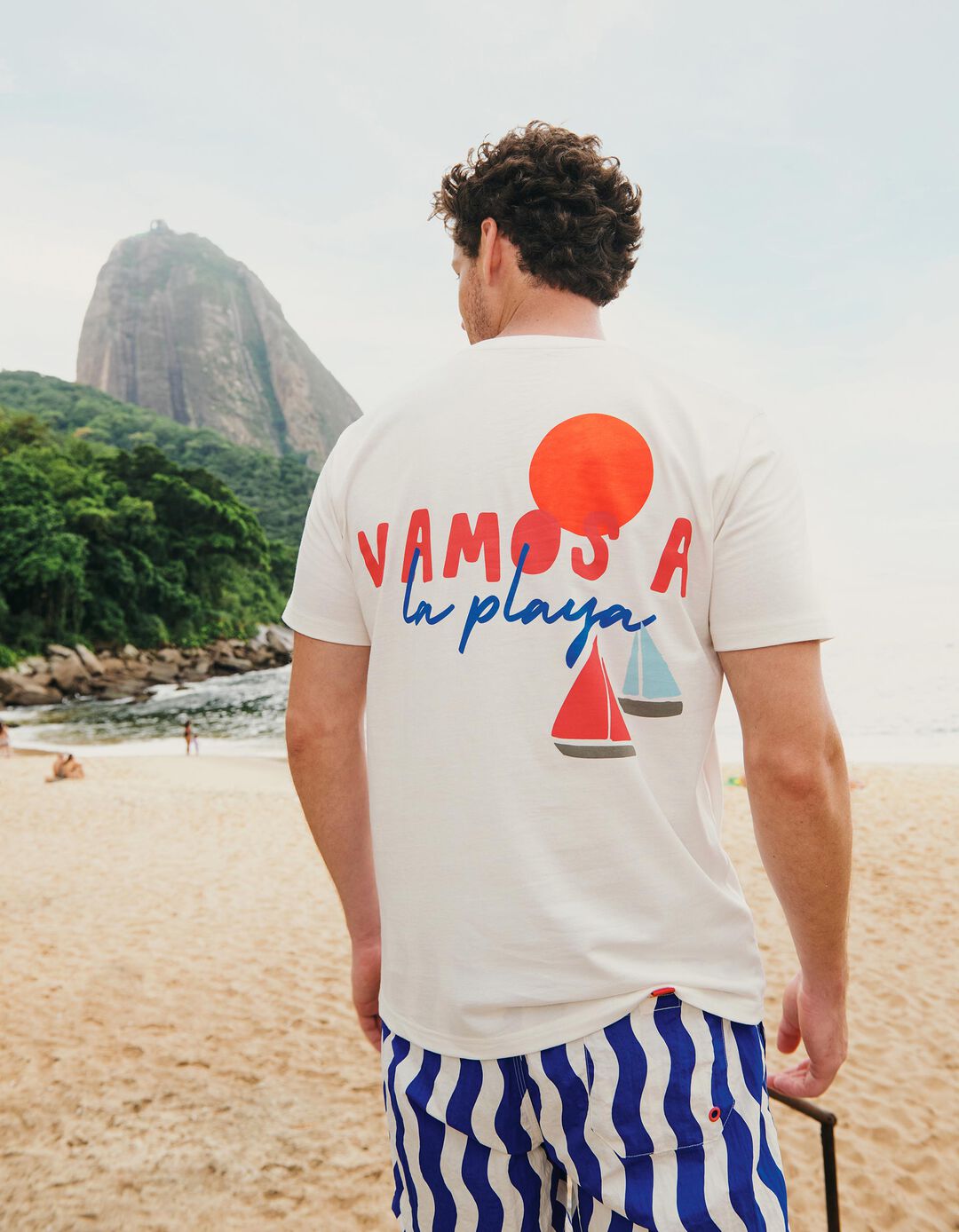 T-shirt Estampada, Homem, Branco