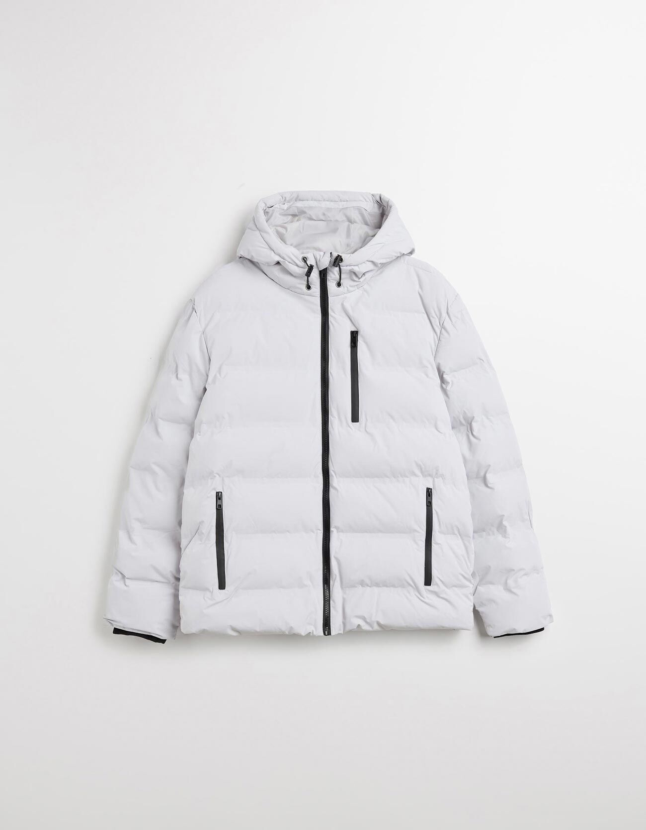 Comprar Online Casaco Acolchoado com Capuz, Homem, Cinzento