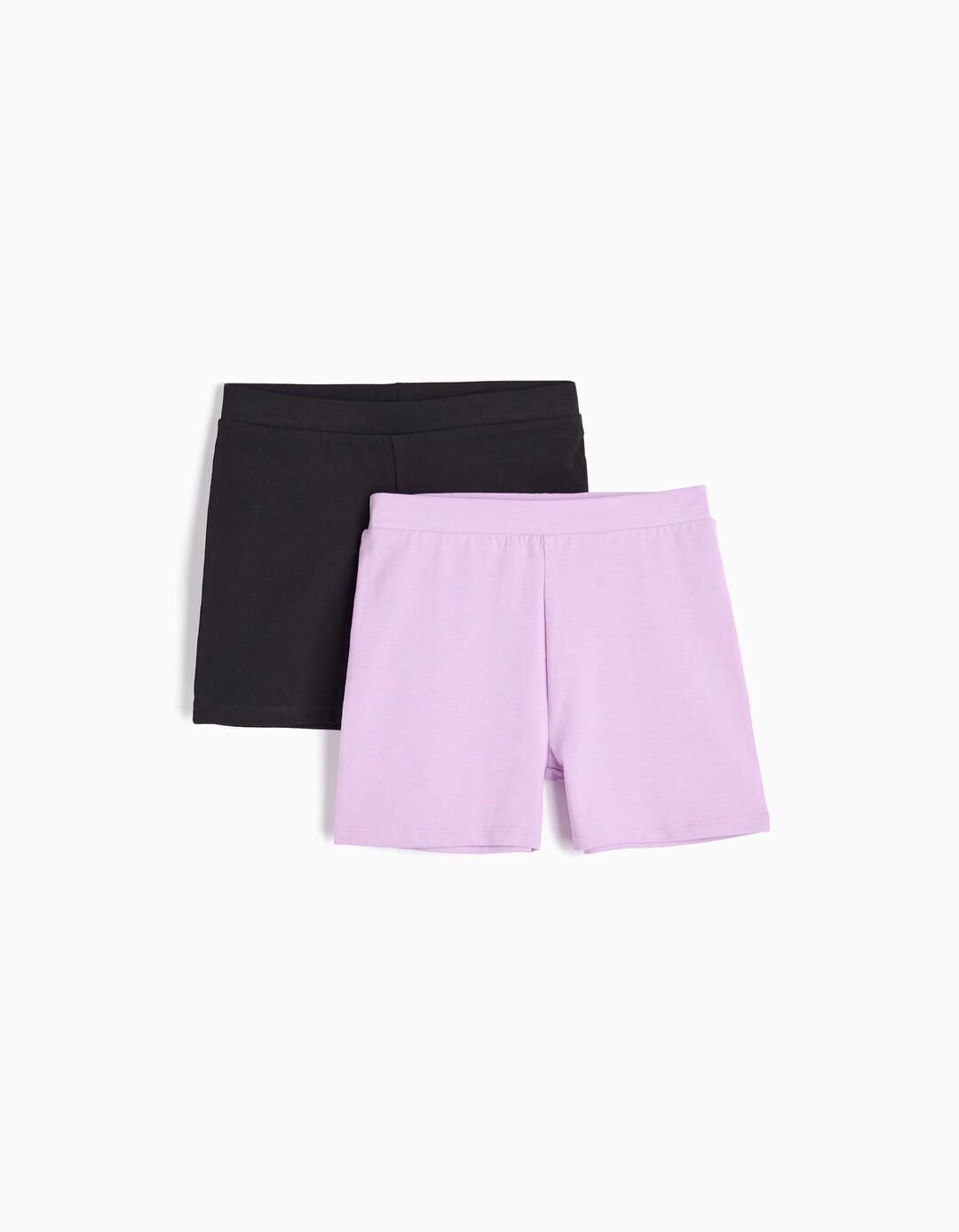 Pack 2 Leggings de Calções, Menina, Preto