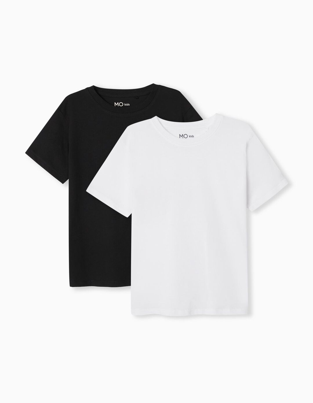 2 Basic Plain T-shirts Pack, Boys, Multicolour
