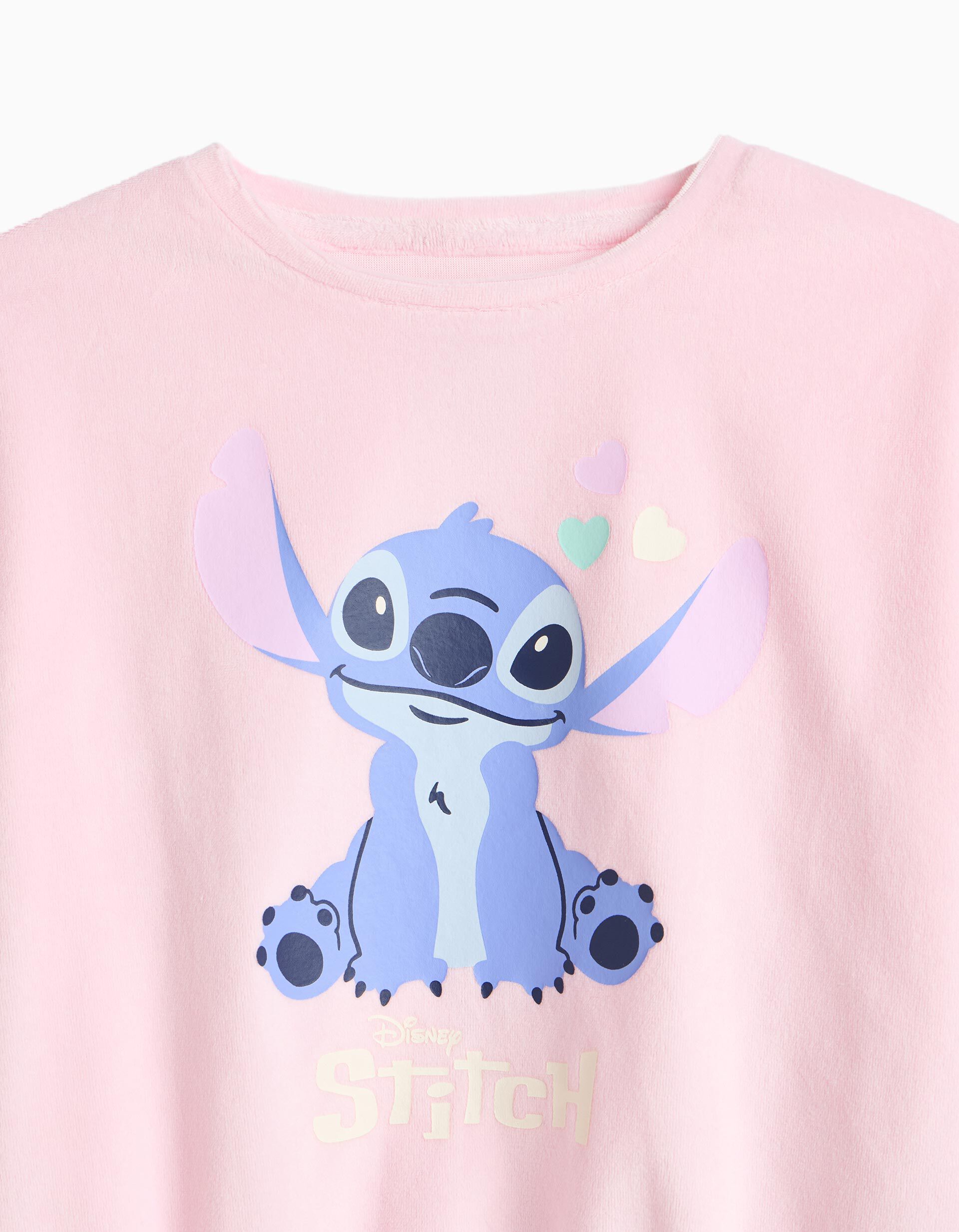 Comprar Online Pijama De Veludo 'Stitch' &copy;Disney, Menina, Rosa
