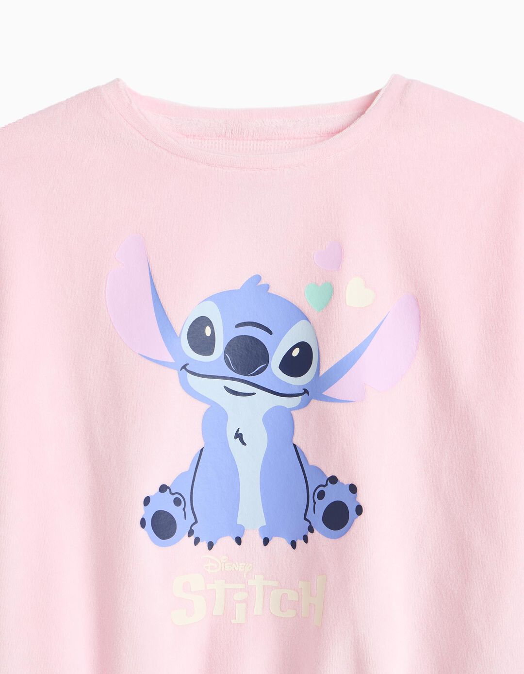 Pijama De Veludo 'Stitch' &copy;Disney, Menina, Rosa