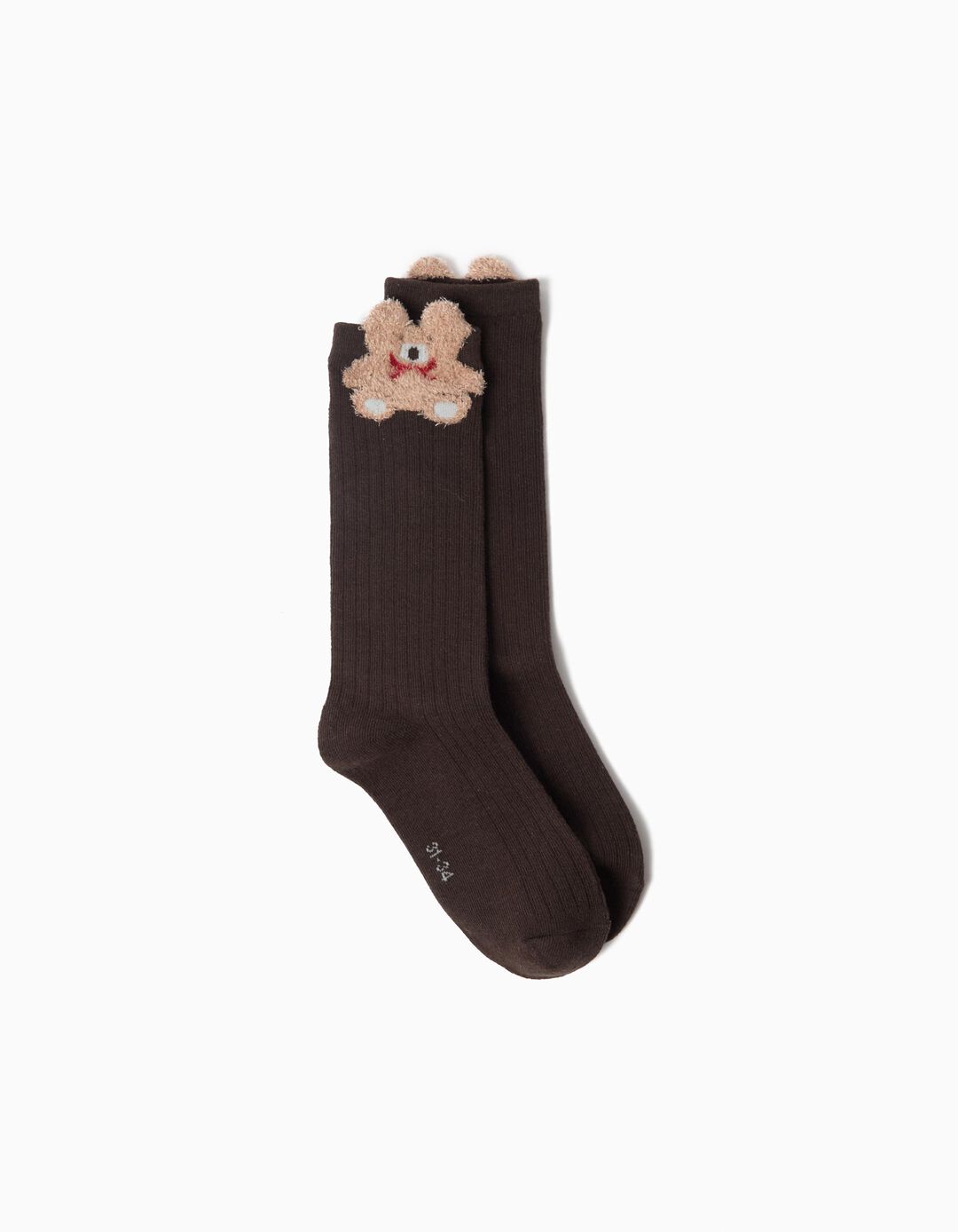 Meias Com Urso, Menina, Multicolor