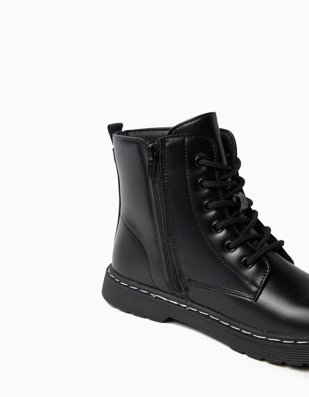 Botas Militares, Menina, Preto