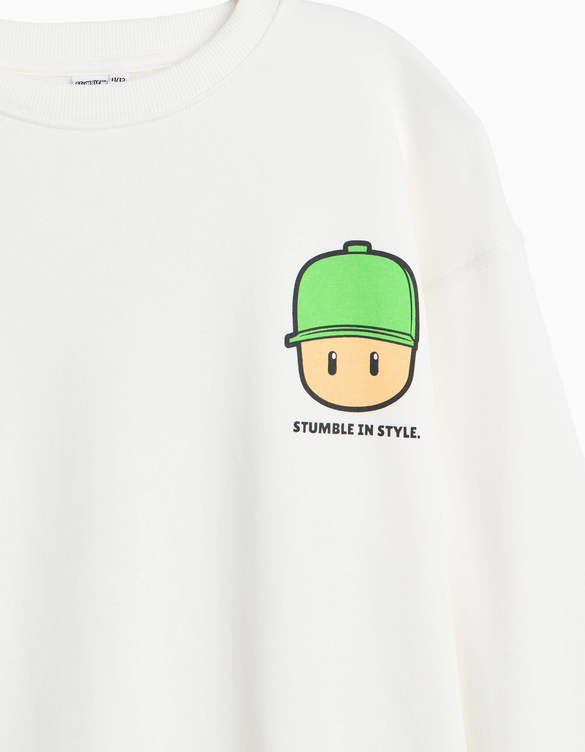 Comprar Online Sweatshirt De Felpa 'Stumble Guys', Menino, Branco