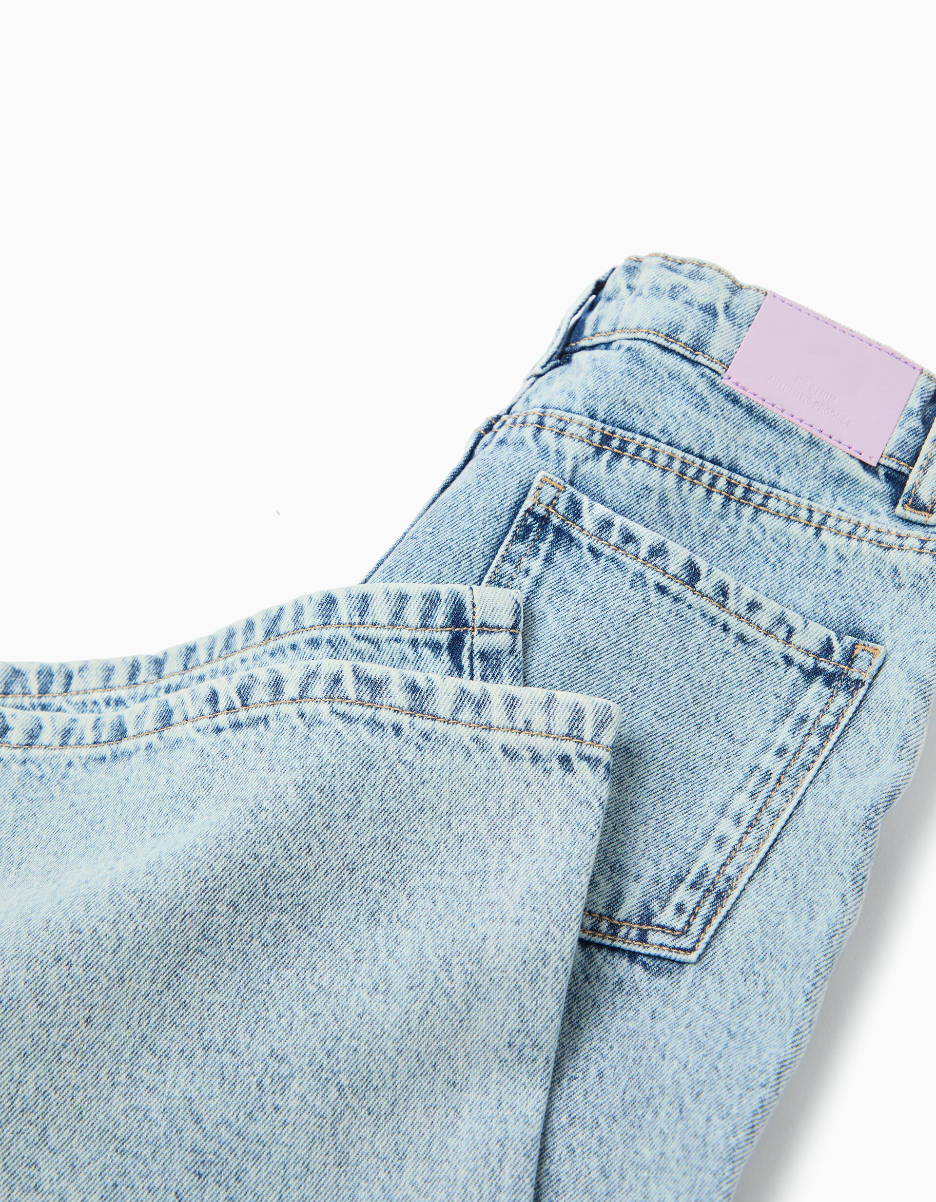 Comprar Online Cal&ccedil;as de Ganga 'Wide Leg', Menina, Azul Claro