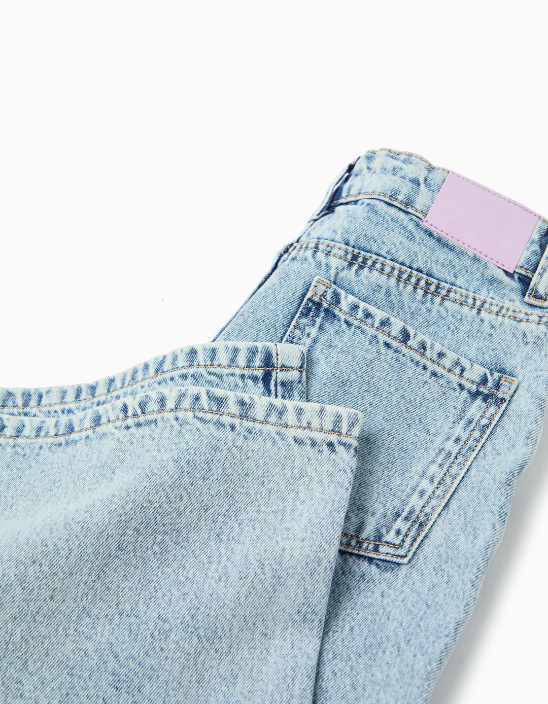 Cal&ccedil;as de Ganga 'Wide Leg', Menina, Azul Claro