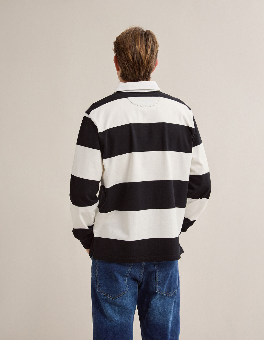 Polo Jersey, Homem, Preto