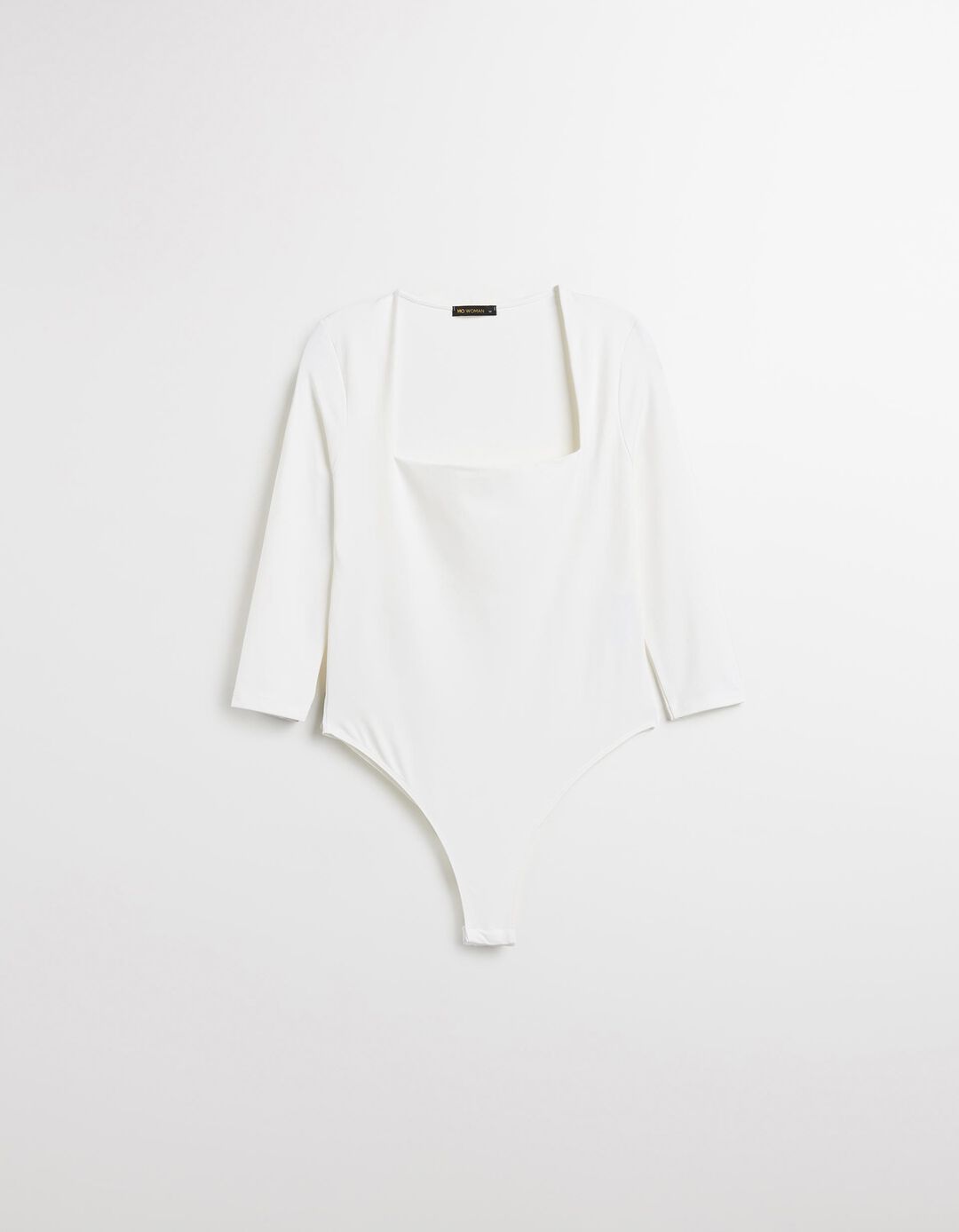 Body de Manga Comprida, Mulher, Branco