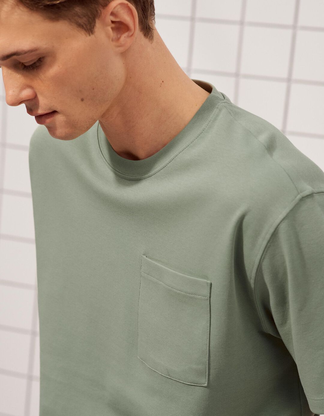 T-shirt, Homem, Cinzento