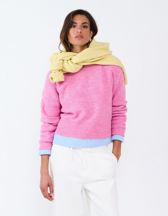Comprar Online Camisola De Malha, Mulher, Rosa
