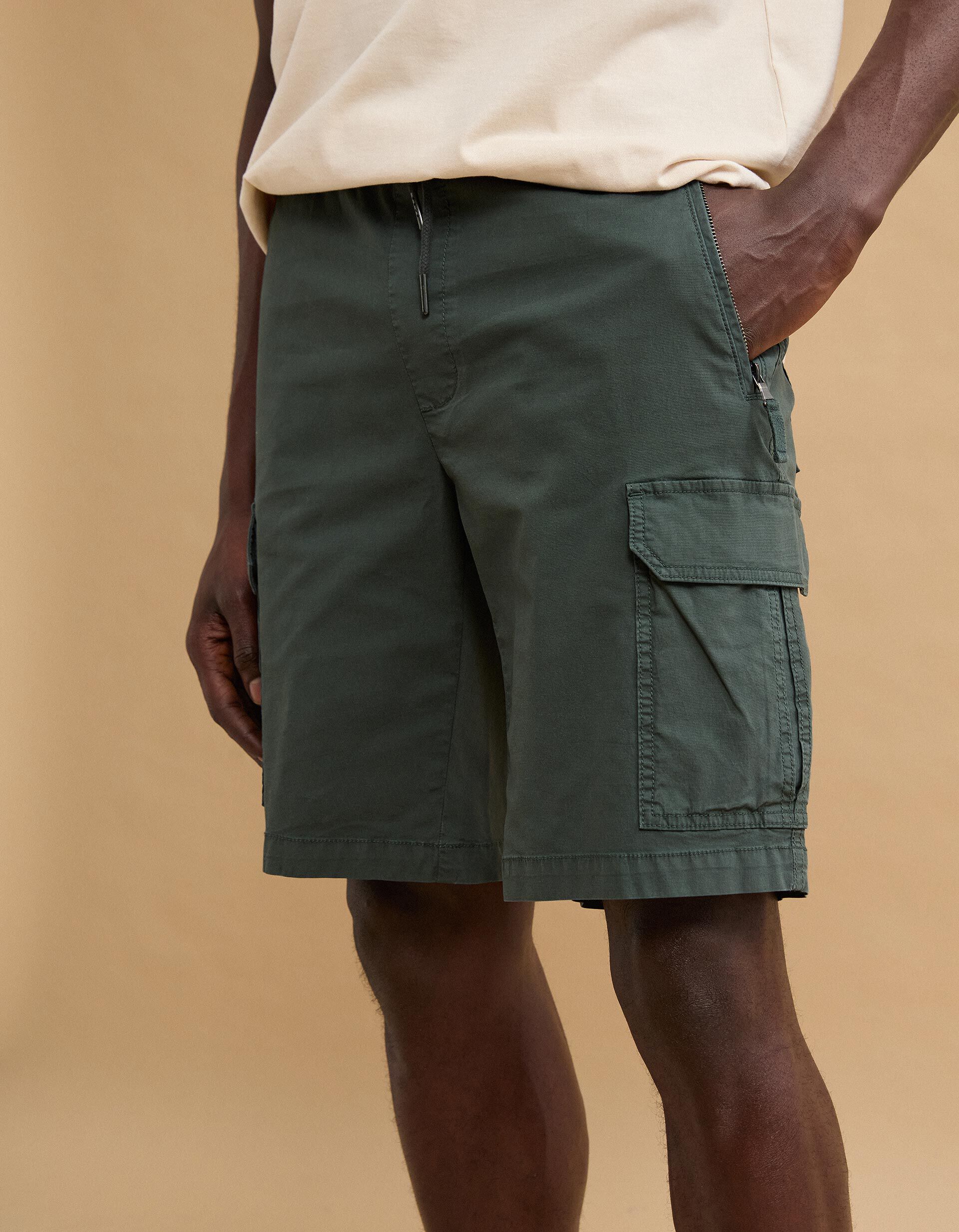 Comprar Online Cal&ccedil;&otilde;es Cargo, Homem, Verde Escuro