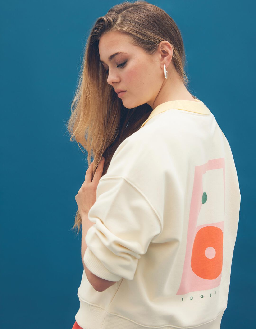 Sweatshirt, Mulher, Cru