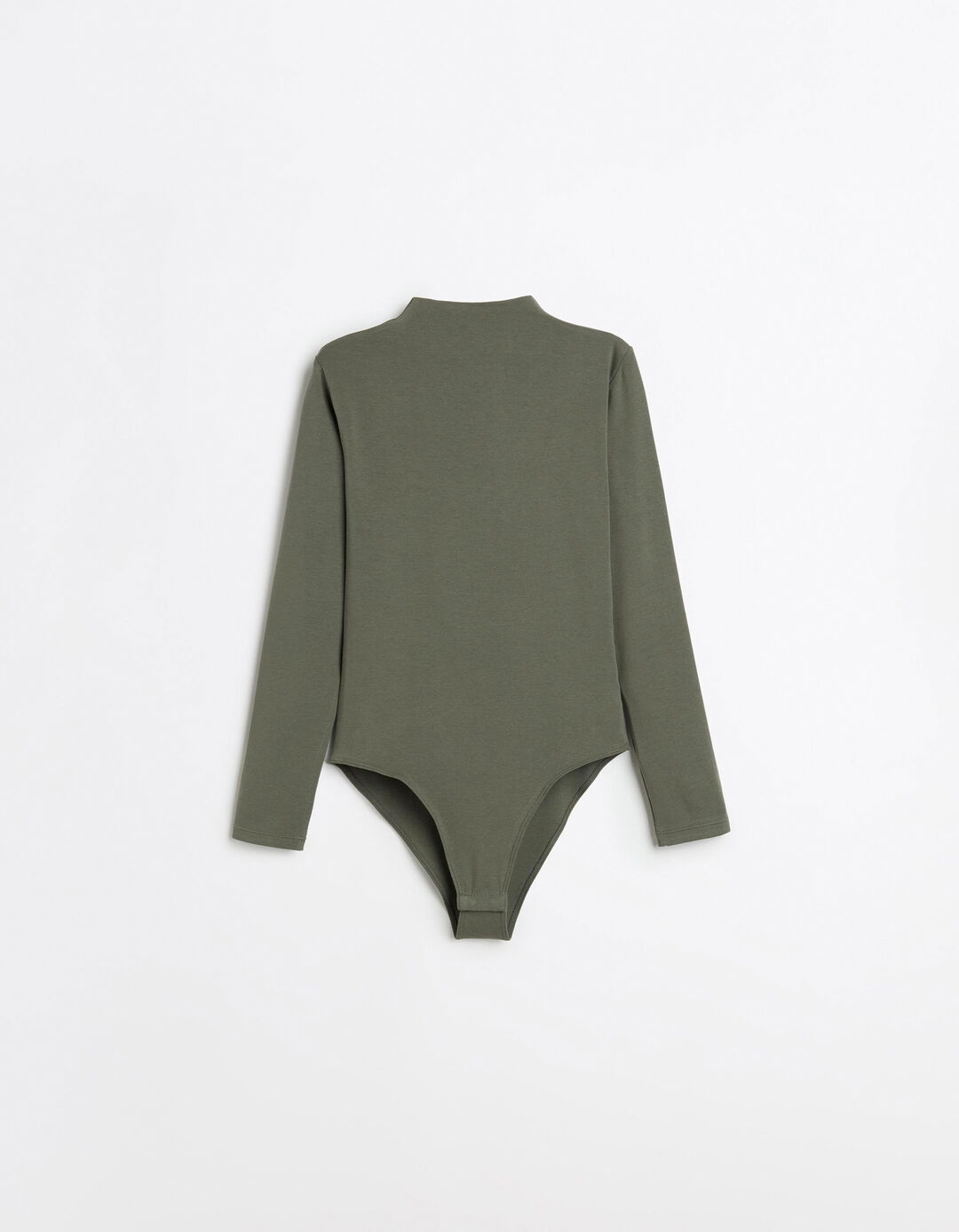 Body de Manga Comprida, Mulher, Verde Escuro