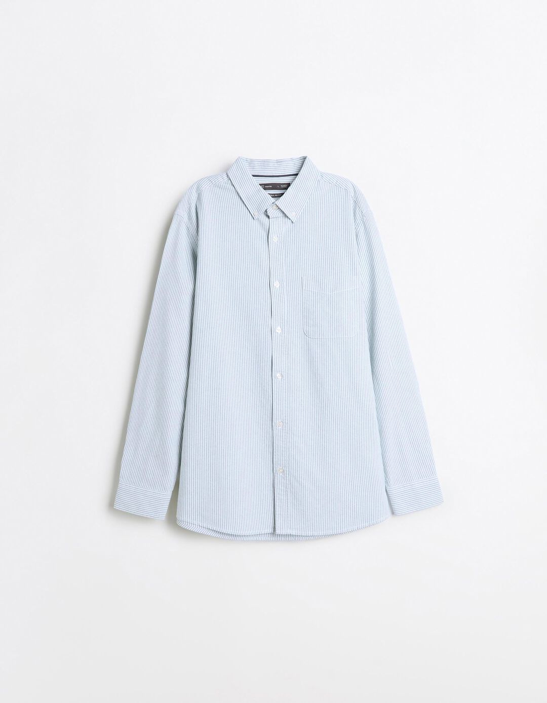 Camisa Oxford, Homem, Azul-Pastel