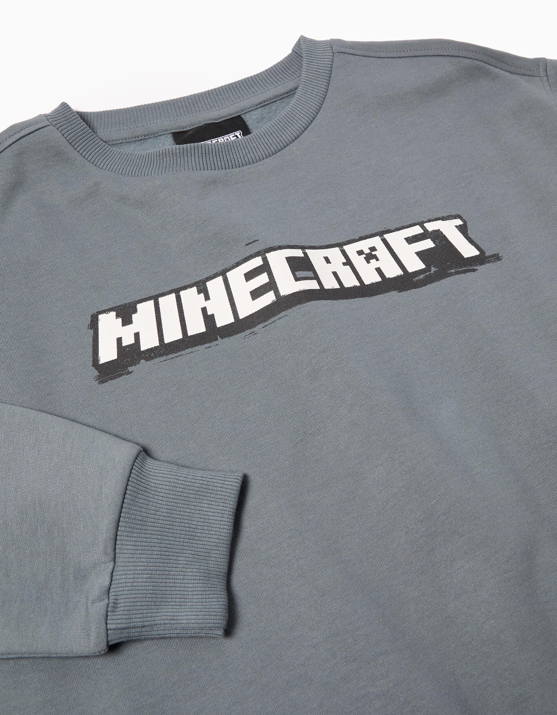 Comprar Online Sweatshirt 'Minecraft', Menino, Cinzento