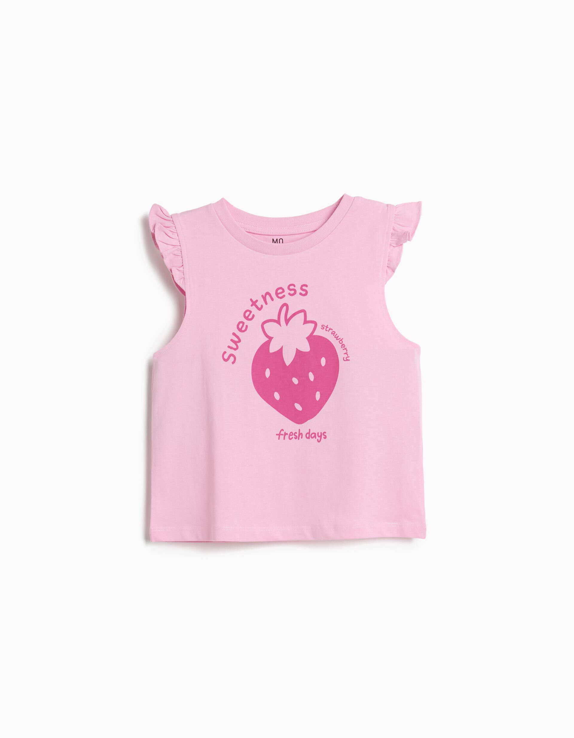 Comprar Online T-shirt Estampada, Menina, Rosa