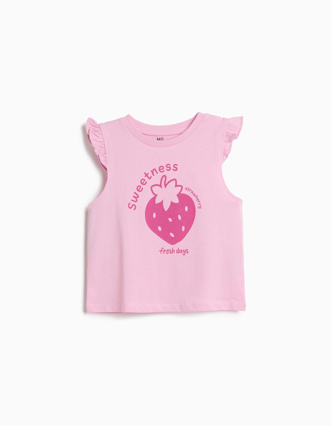 T-shirt Estampada, Menina, Rosa