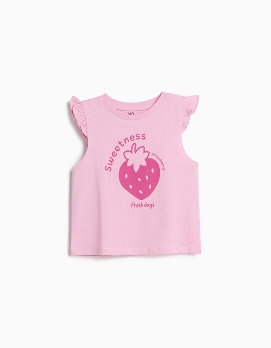 Comprar Online T-shirt Estampada, Menina, Rosa