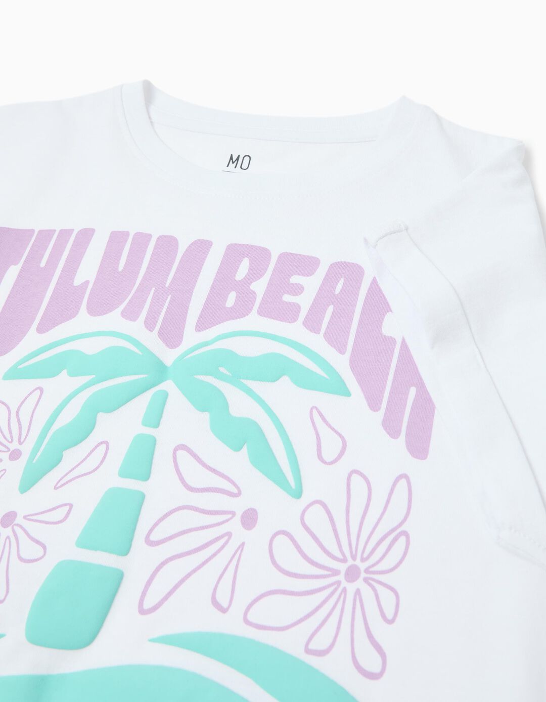 T-shirt Estampado, Menina, Branco