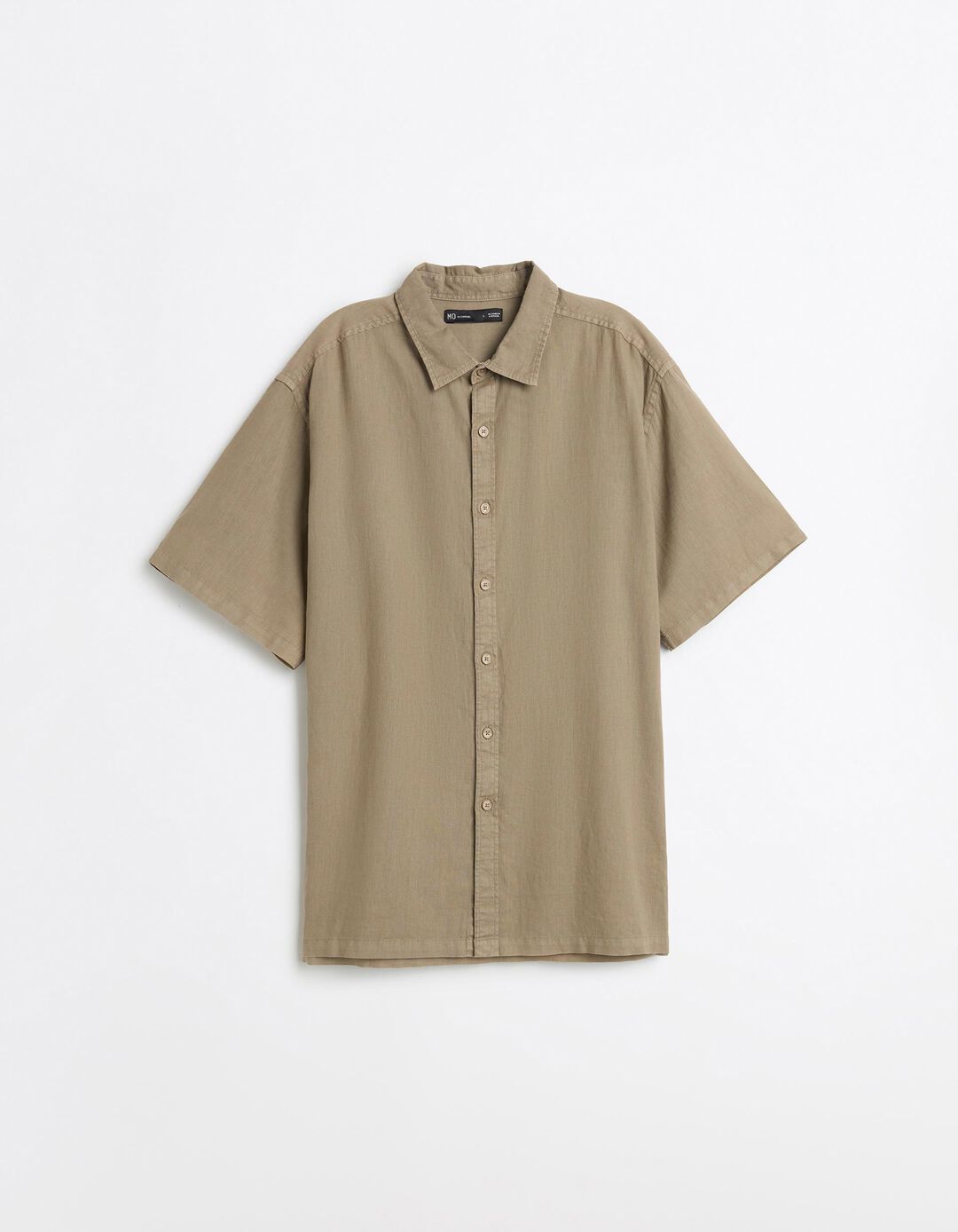 Camisa com Linho, Homem, Verde