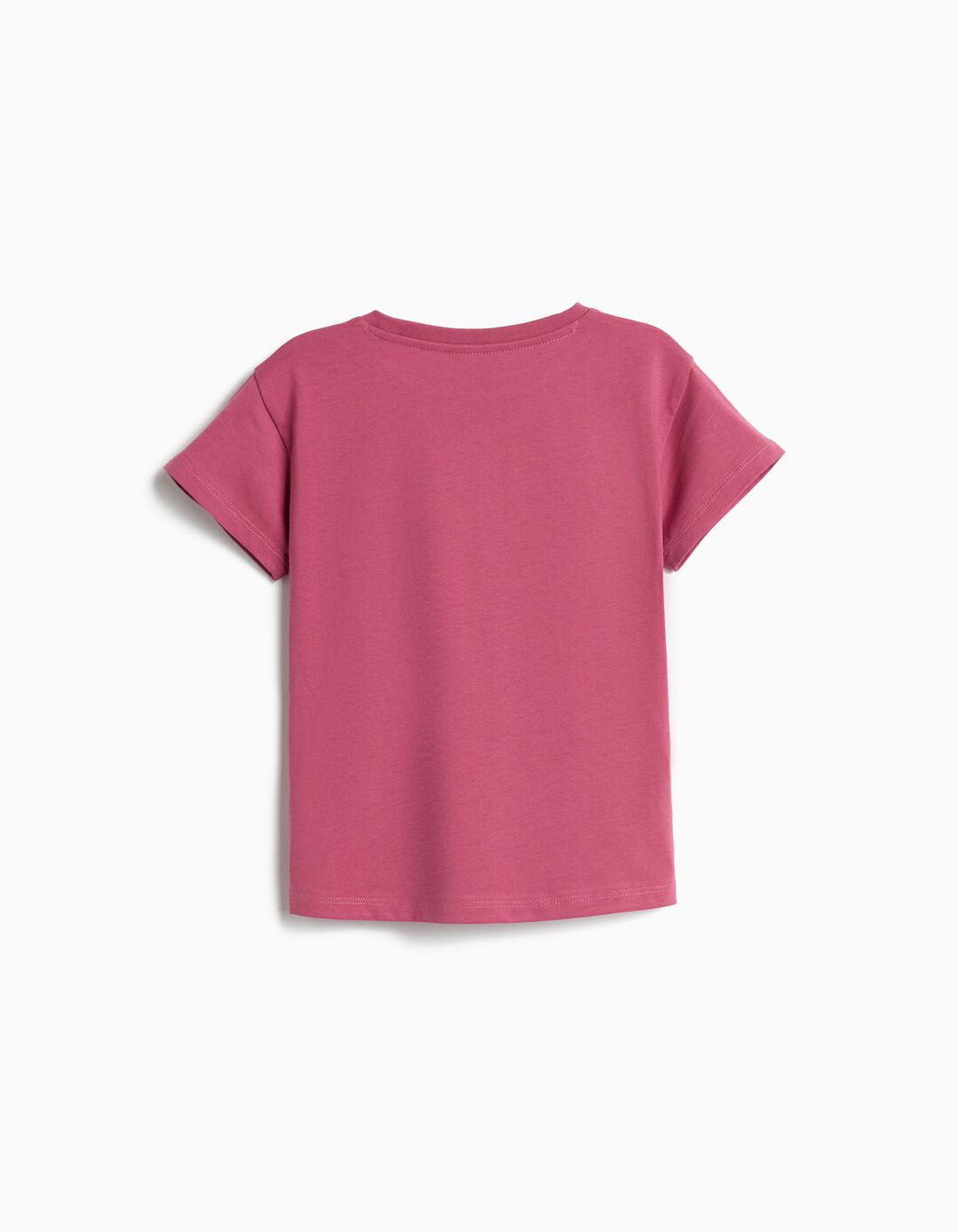 T-shirt Estampada, Menina, Rosa Escuro