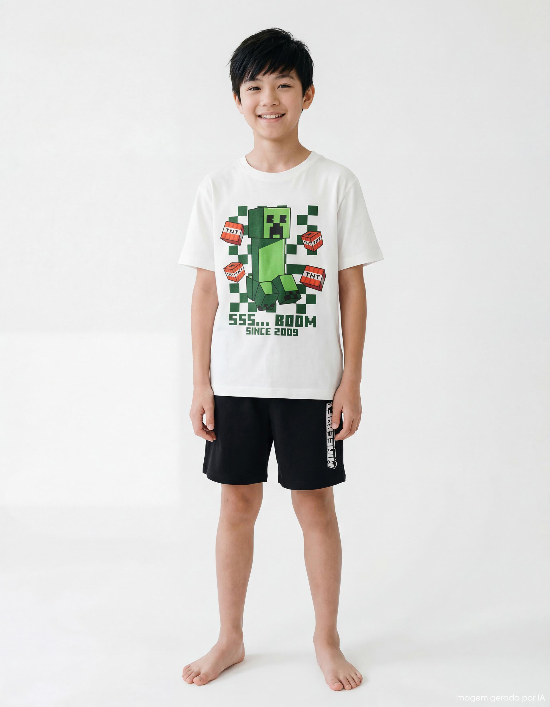 Comprar Online Pijama 'Minecraft', Menino, Branco