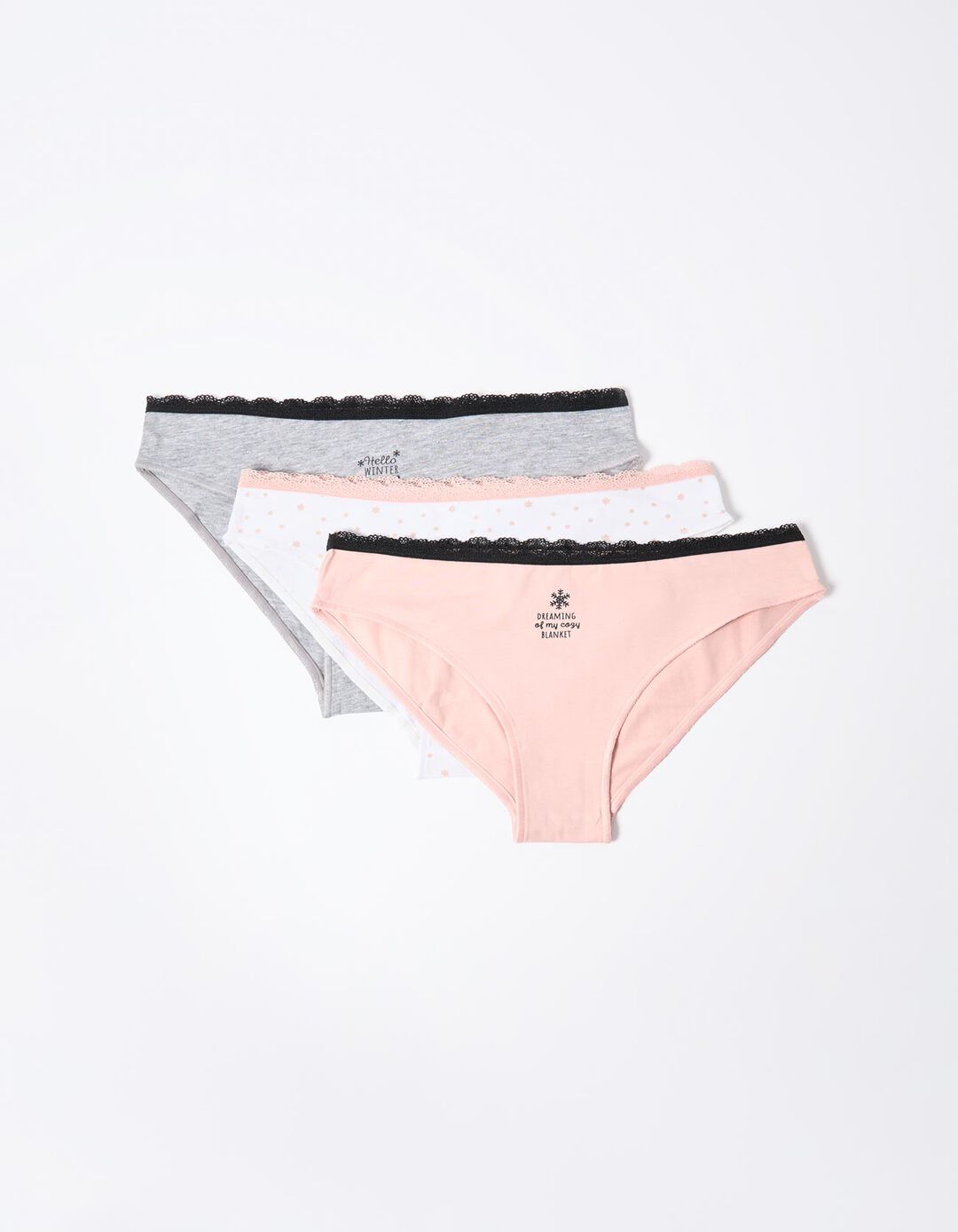 Pack 3 Cuecas, Mulher, Rosa