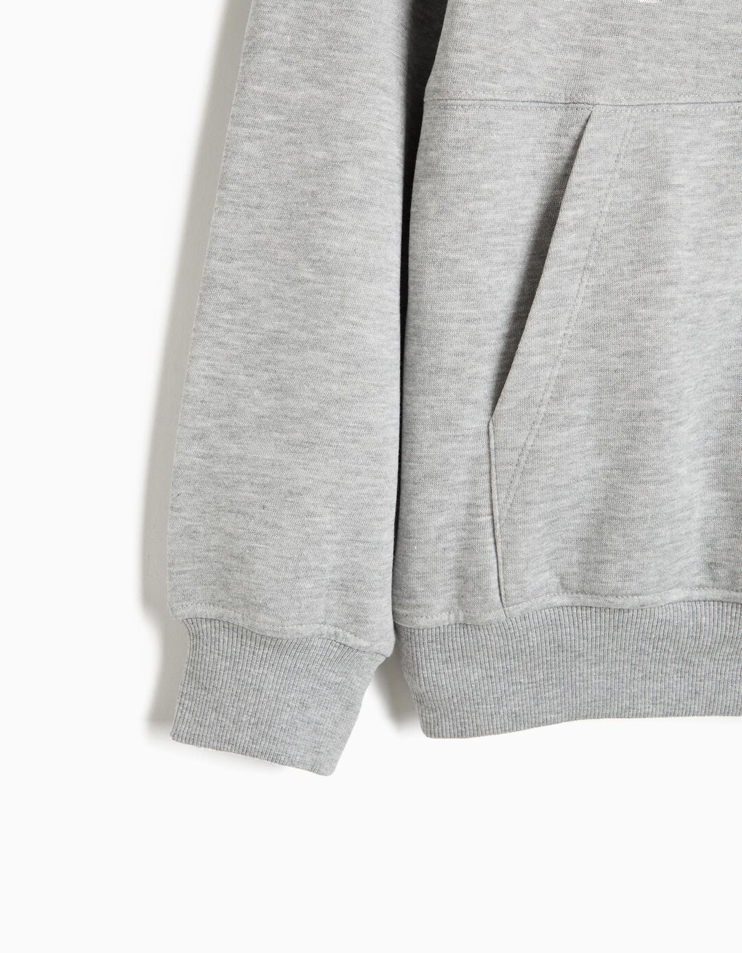 Sweatshirt De Felpa, Menino, Cinzento Claro