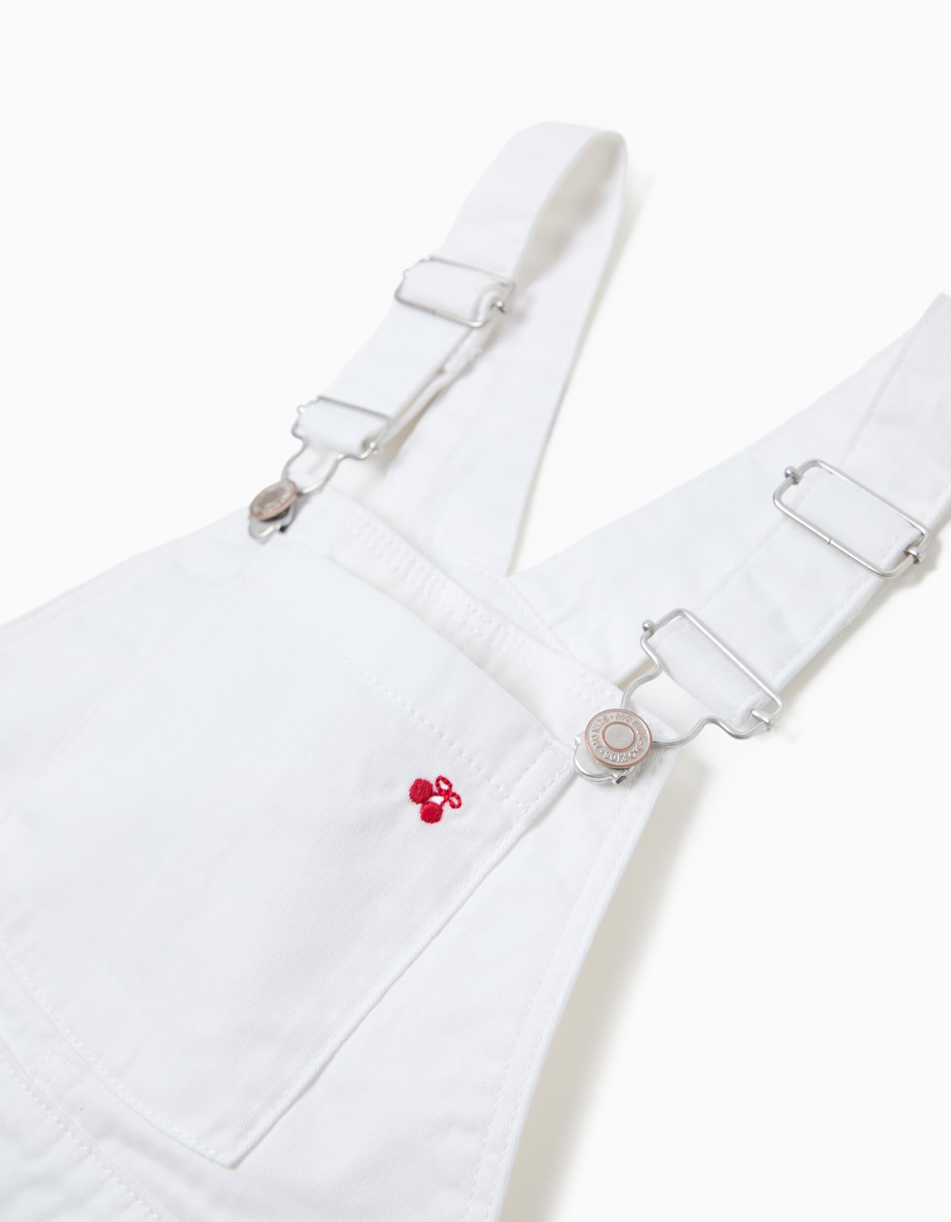 Comprar Online Jardineiras de Ganga 'Wide Leg', Menina, Branco