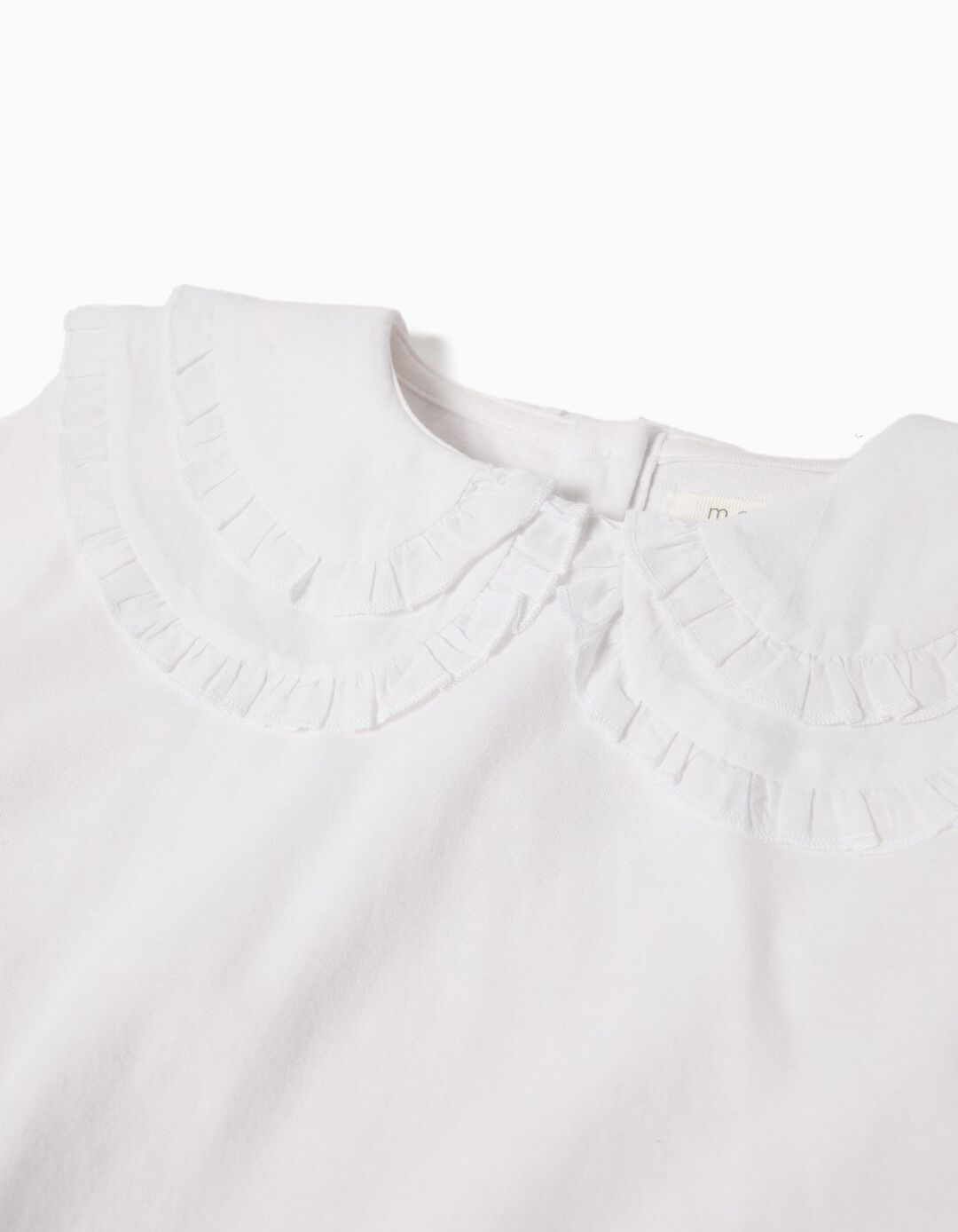 T-shirt Manga Comprida, Menina, Branco