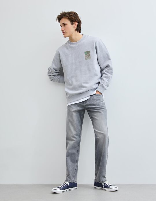 Comprar Online Cal&ccedil;as de Ganga 'Tapered Fit', Homem, Cinzento