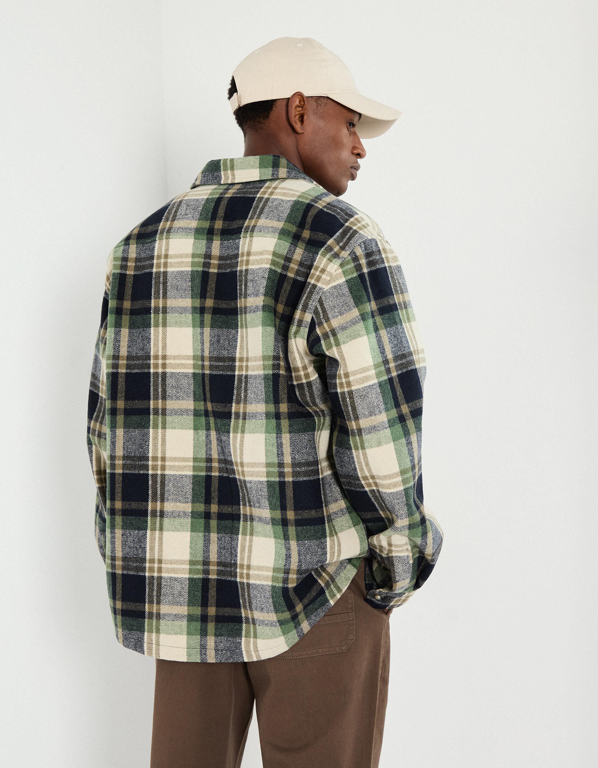 Comprar Online Sobrecamisa de Flanela, Homem, Verde