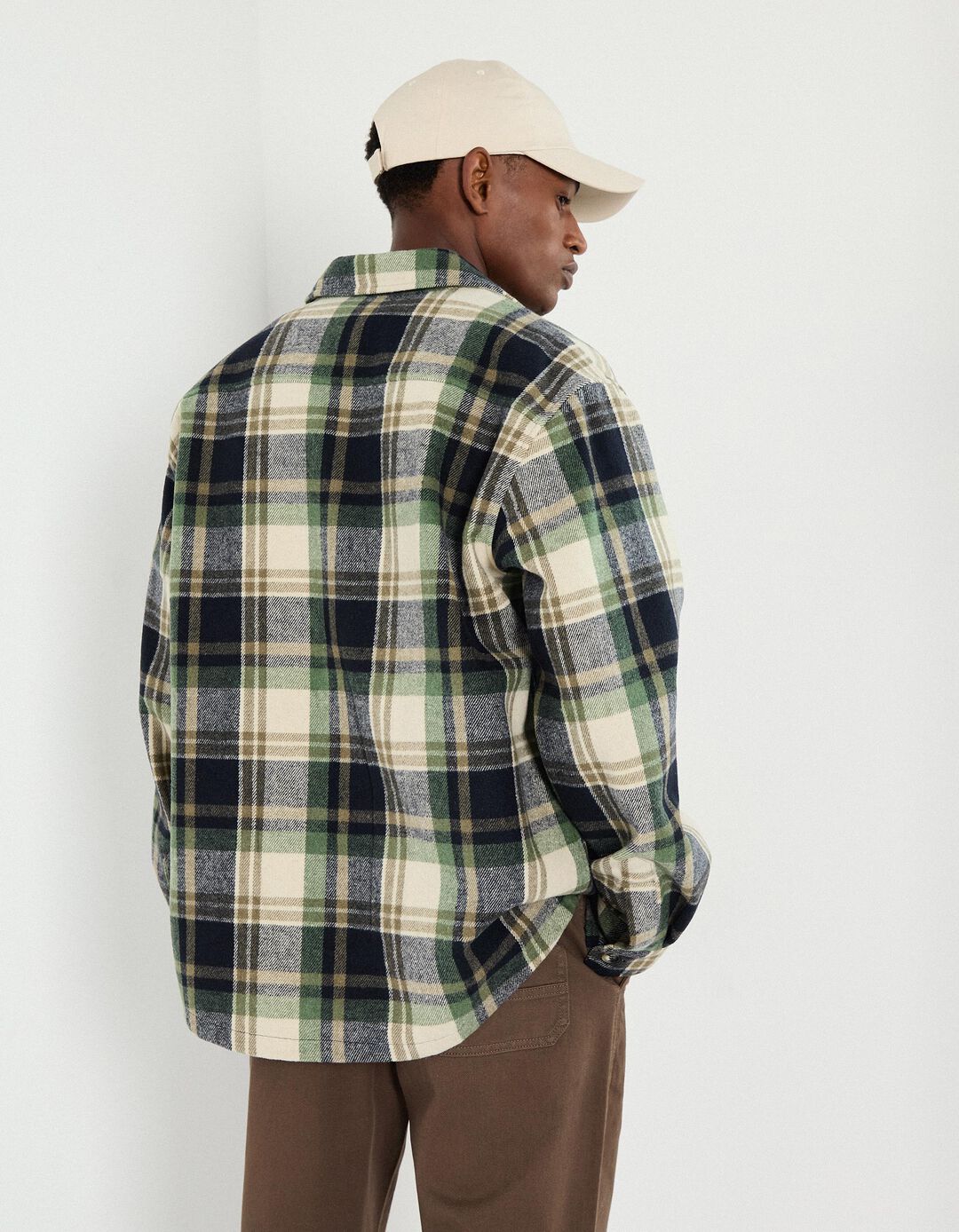Sobrecamisa de Flanela, Homem, Verde